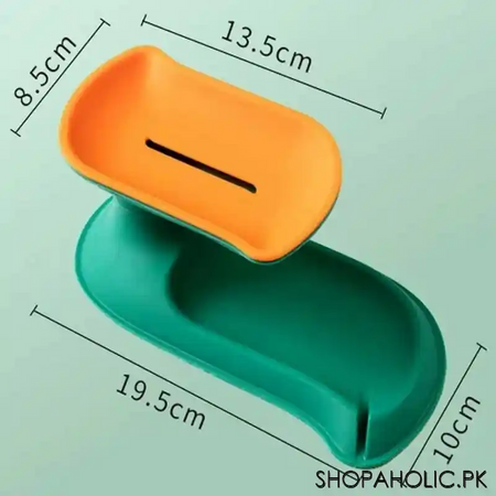 360 rotating double layer soap holder image2