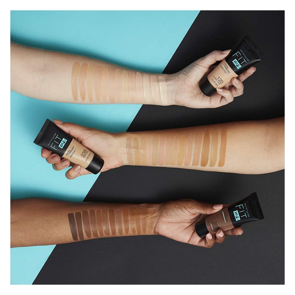 Maybelline New York Fit Me Matte + Poreless Liquid Foundation, 128, Warm Nude, 18ml - Image 6