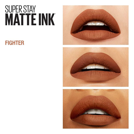 Maybelline New York Superstay Matte Ink Lipstick 16HR Long-Lasting, High Pigment, Waterproof - 130 Self-Starter - Image 6