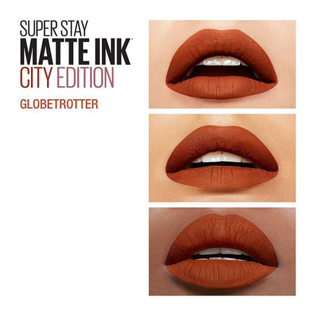 Maybelline New York SuperStay Matte Ink Liquid Lipstick 16HR Long-Lasting, High Pigment, Waterproof - 135 Globetrotter - Image 6