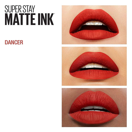 Maybelline New York SuperStay Matte Ink Liquid Lipstick 16HR Long-Lasting, High Pigment, Waterproof - 118 Dancer - Image 5