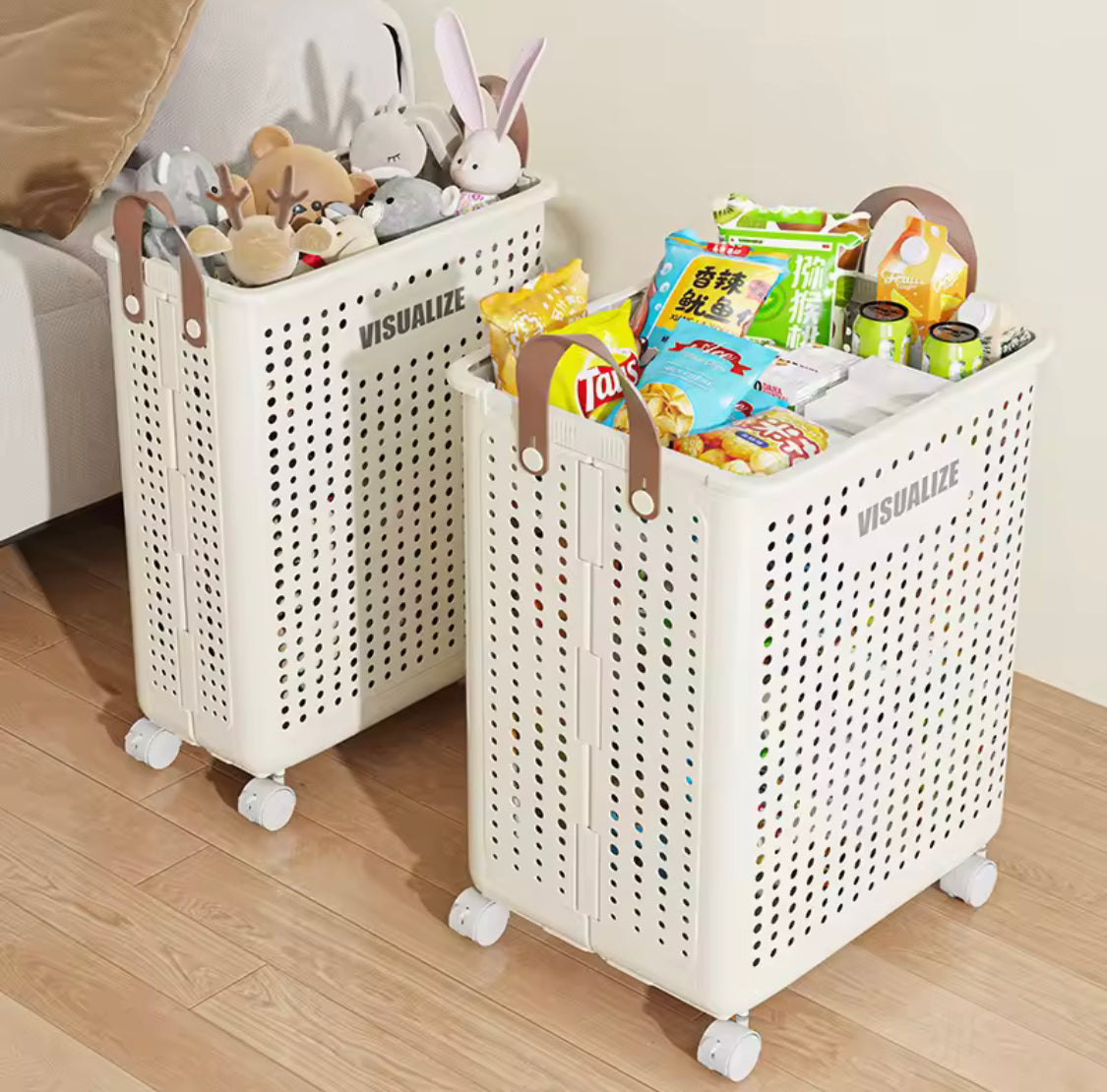 Portable Laundry Hamper With Wheels - image 3