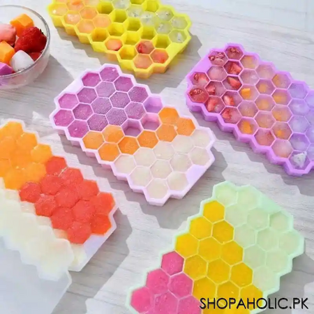 37 grid silicone honeycomb ice cube tray image4