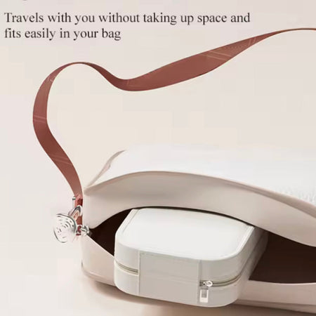 travel makeup case with led light mirror image 5