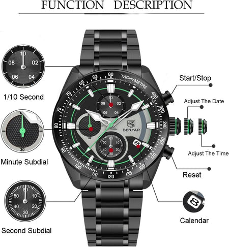 Benyar BY 5201 Classic Chronograph Edition Image 3