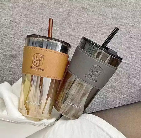 Aesthetic Glass Coffee Cup - Image 3