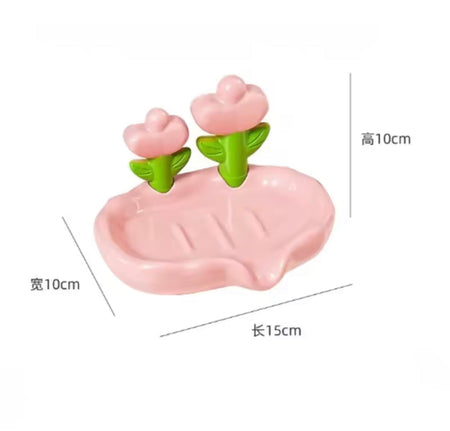Tulip Shaped Floral Soap Box - Image 10