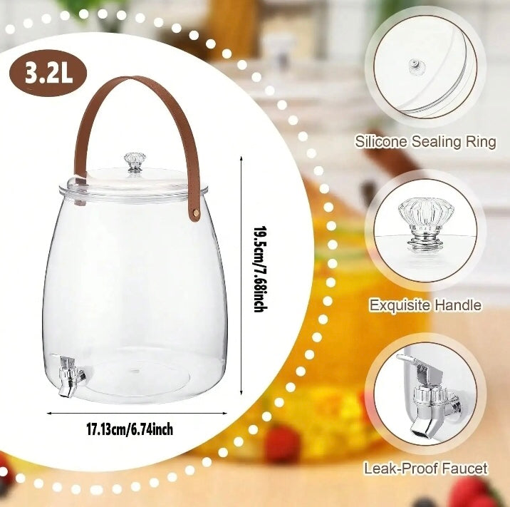 Beverage Dispenser Container With Handle - image 4