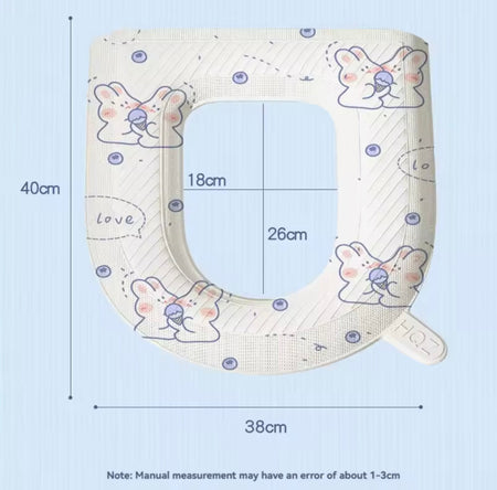 comfortable waterproof toilet seat mat image 5