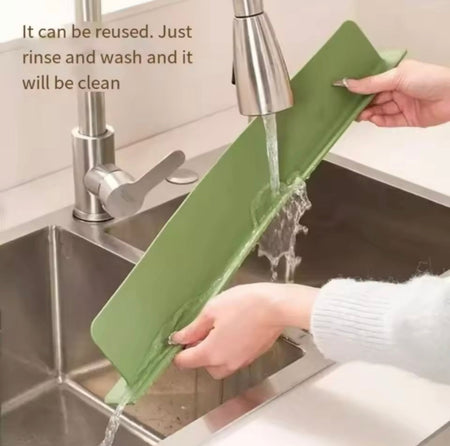 silicone sink splash guard with suction image 2