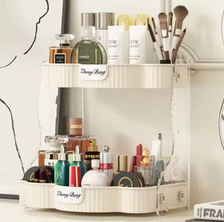 2 tiers desktop storage rack image 3