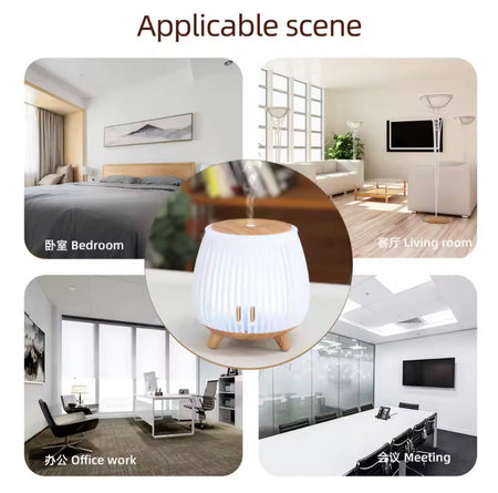 nordic wood style aroma diffuser image 3