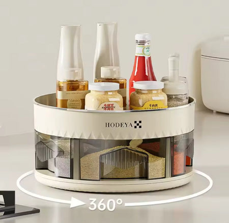 360° rotating spice organizer image 4