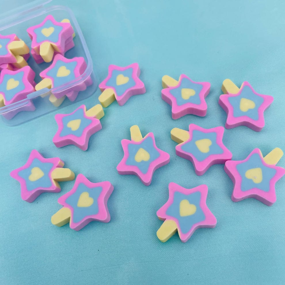 Colourful Star Shaped Tiny Eraser - image 1