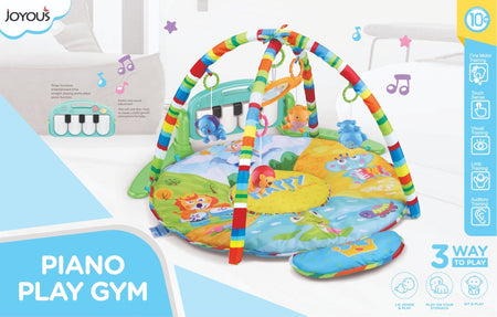 3 Ways To Play Baby's Piano Gym/Play Mat Green