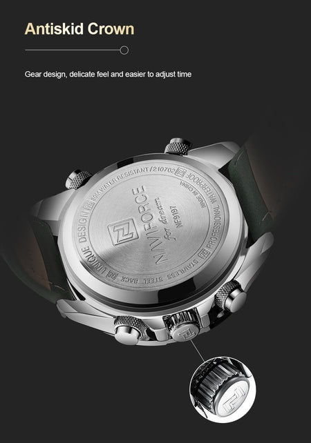 Overfly 9197 Naviforce Analog-Digital Dual Time Chronograph Watch image 4