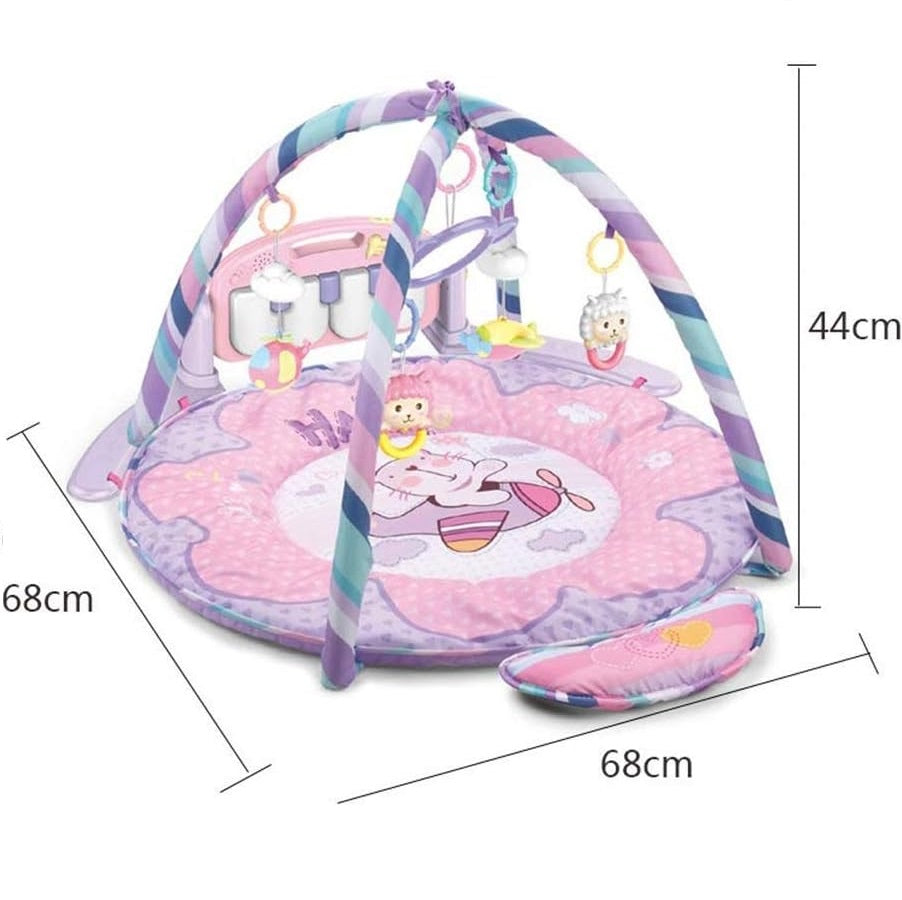 3 Ways To Play Baby's Piano Gym/Play Mat Pink