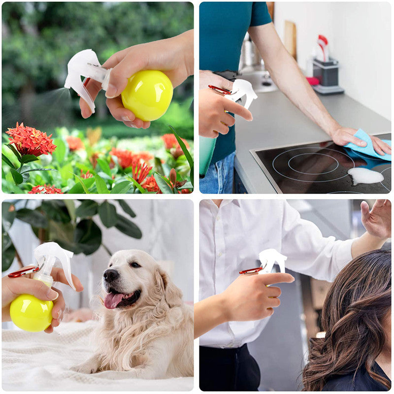 100ml Multicolor Round Shape Spray Bottle | Portable & Refillable with Hook image 3