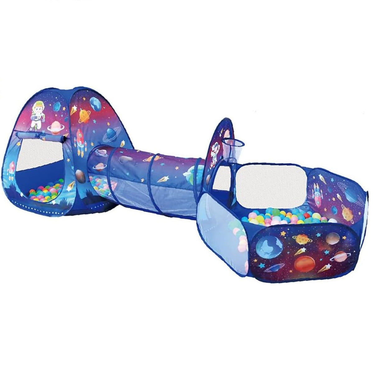 3 in 1 Space Ball Pit Tunnel Tent House + Free 50 Balls 3023
