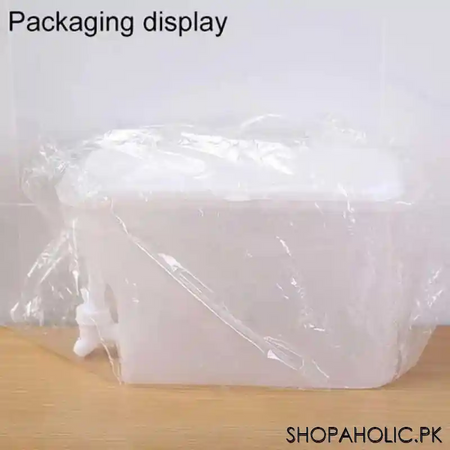 3l cold beverage dispenser water drink bucket with lid and faucet for refrigerator image4