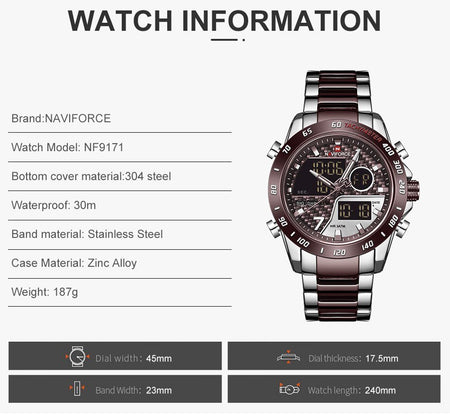 Naviforce Dual NF 9171 Time Edition image 5