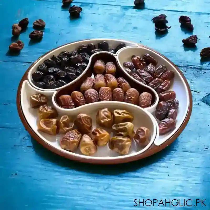 4 compartment dolphin dry fruit tray image3