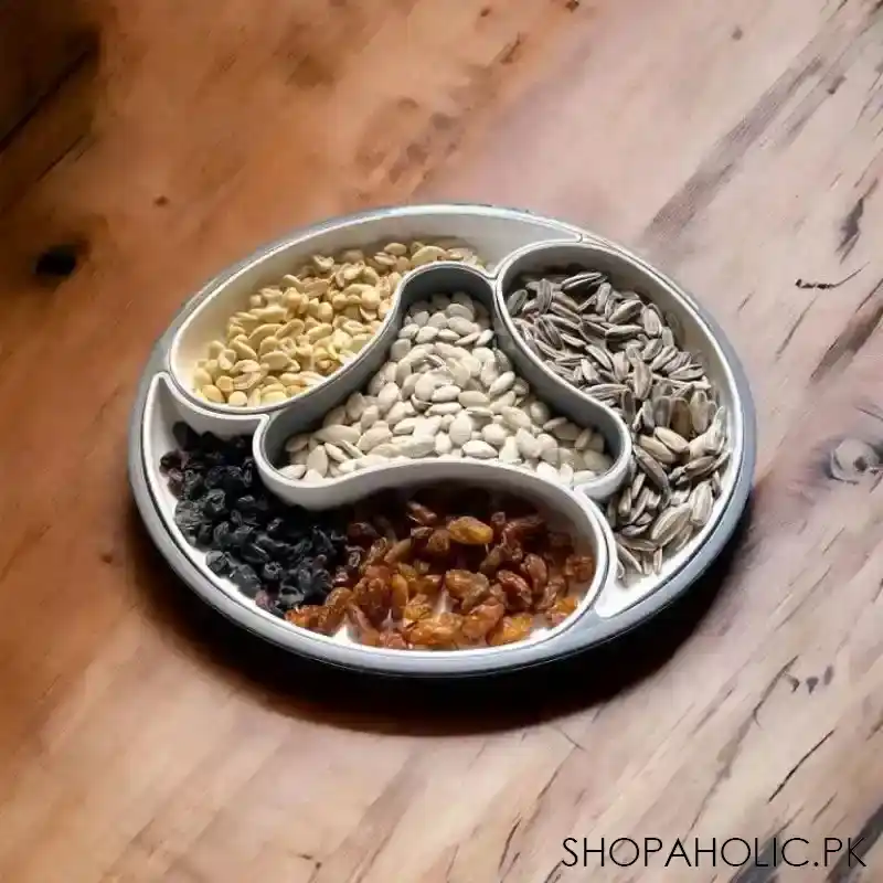 4 compartment dolphin dry fruit tray image4