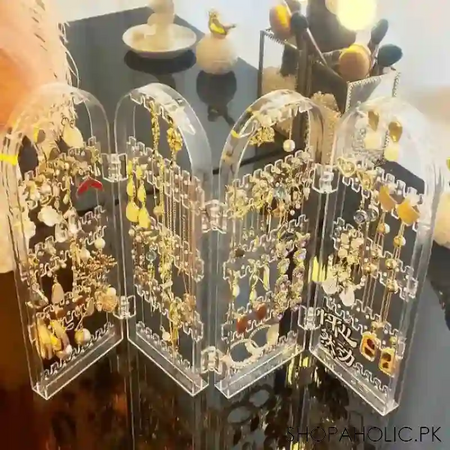 4 door acrylic jewellery rack image2