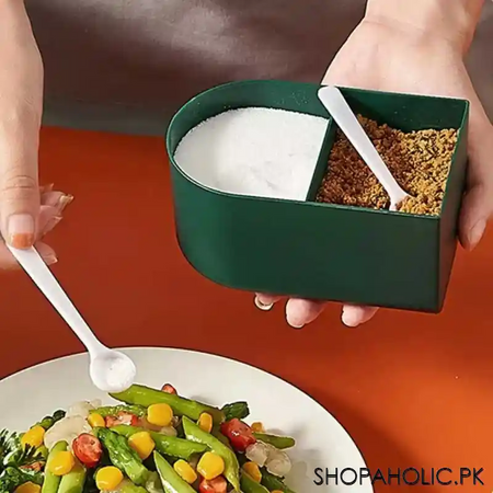 4 grids seasoning storage spice jar box image4