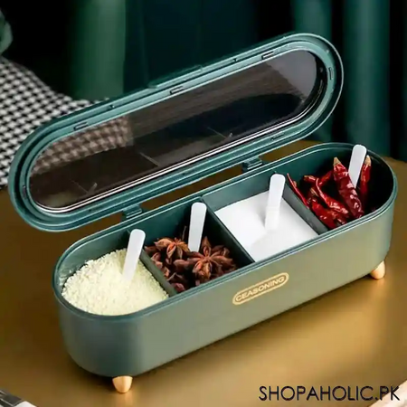 4 grids seasoning storage spice jar box image6