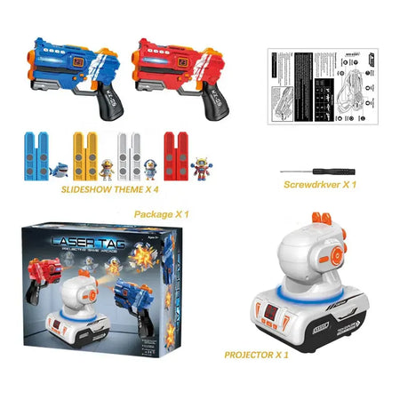 2-in-1 Laser Tag Gun – Interactive Challenge with Projected Targets