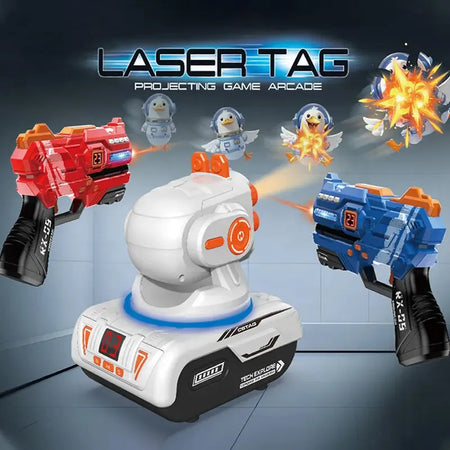 2-in-1 Laser Tag Gun – Interactive Challenge with Projected Targets