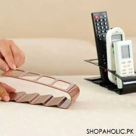 4 layer smart metal remote control stand organizer image4
