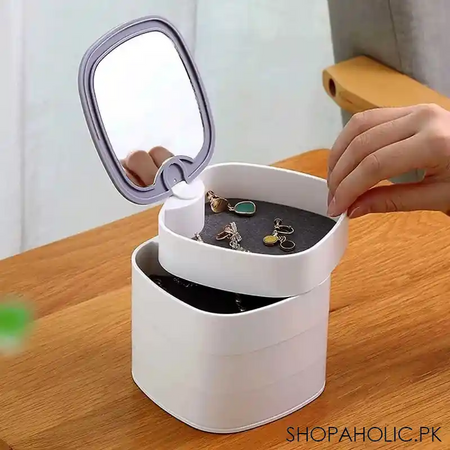 4 layers rotatable jewelry box organizer image4