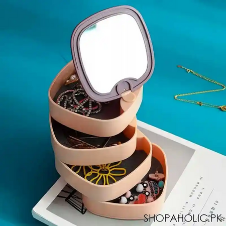 4 layers rotatable jewelry box organizer image6