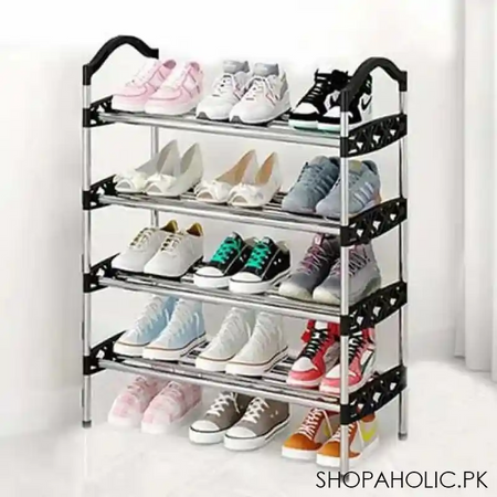 4 tier shoe storage rack main image