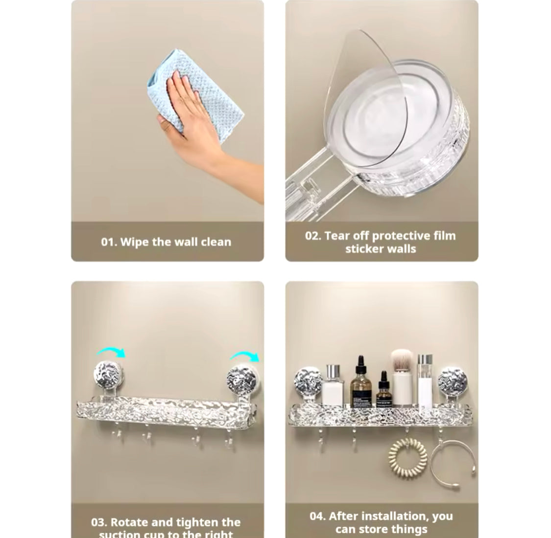 Bathroom Quadrate Shelf - image 4