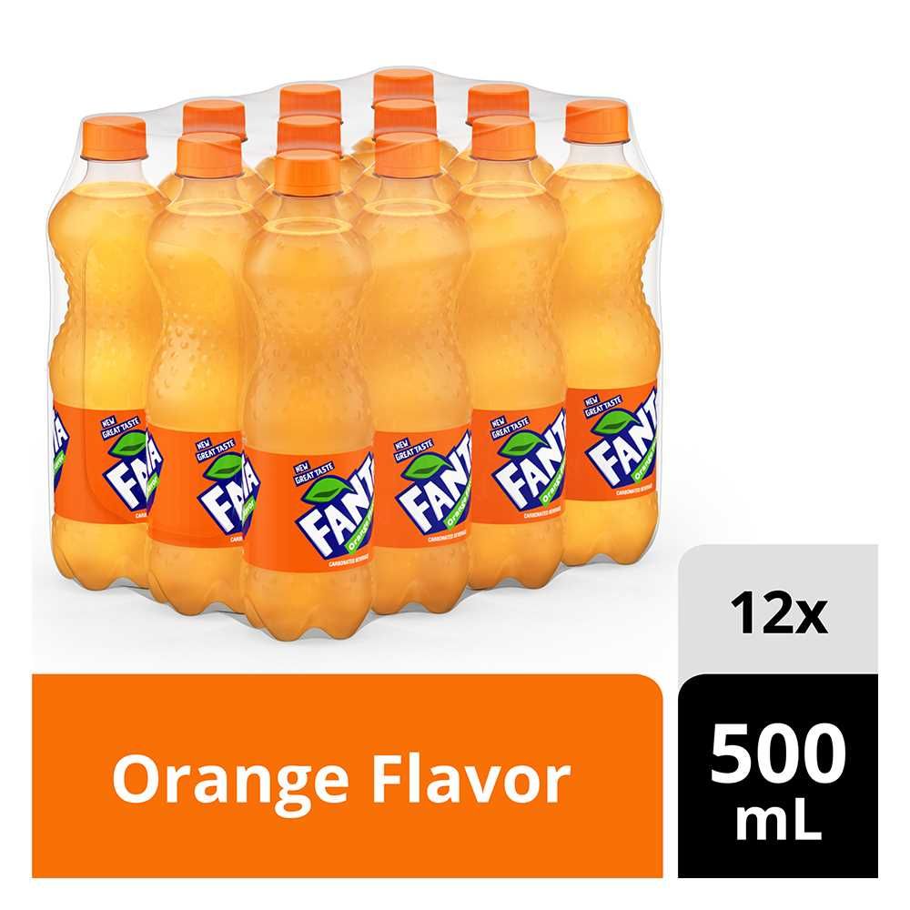 Fanta Orange Pet 500ml, 12 Pieces - Main Image