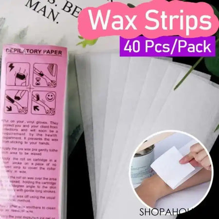 40 Wax Strips for Hair Removal - Main Image