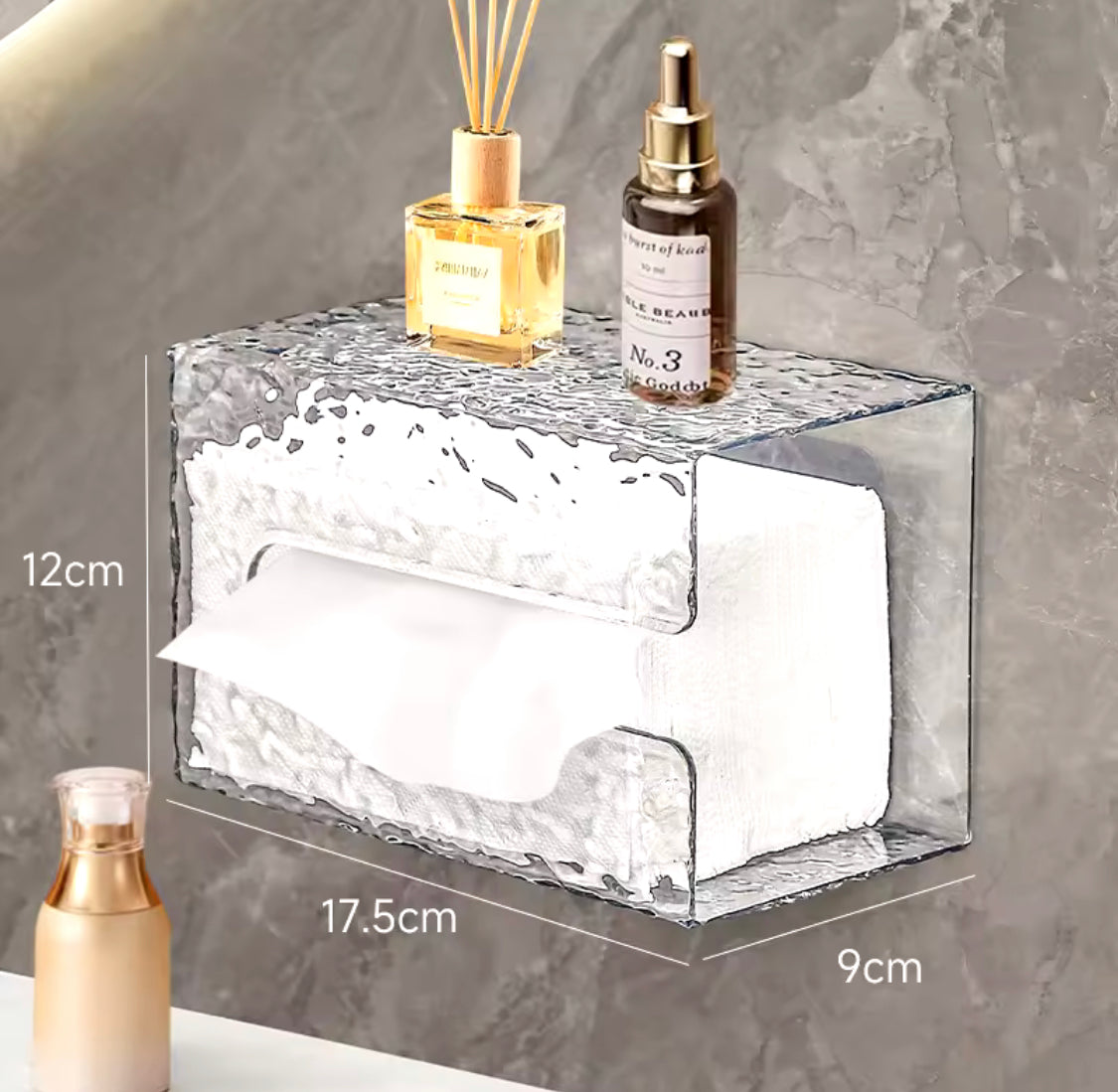 Wall Mounted Transparent Tissue Box - image 5
