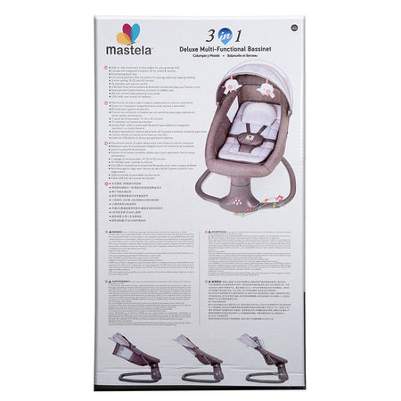 Mastela – Baby Swing 3 In 1 Deluxe Multi-Functional Pink Color