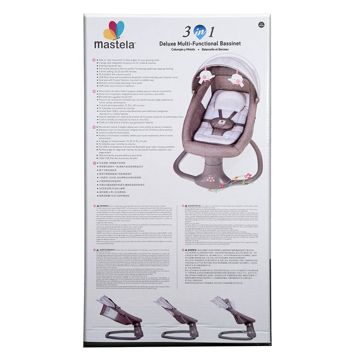 Mastela – Baby Swing 3 In 1 Deluxe Multi-Functional Pink Color