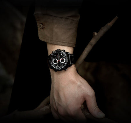 Overfly 9197 Naviforce Analog-Digital Dual Time Chronograph Watch image 4