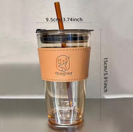 Aesthetic Glass Coffee Cup - Image 4