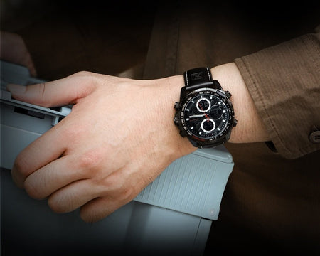 Overfly 9197 Naviforce Analog-Digital Dual Time Chronograph Watch image 5