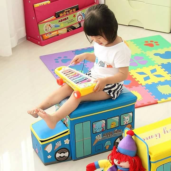 Bus Shape Storage Box (Blue) – Police Van