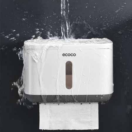 wall mounted toilet roll holder with storage shelf image 6