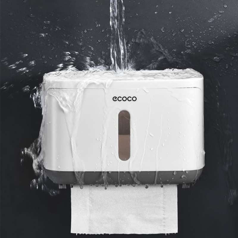 wall mounted toilet roll holder with storage shelf image 6