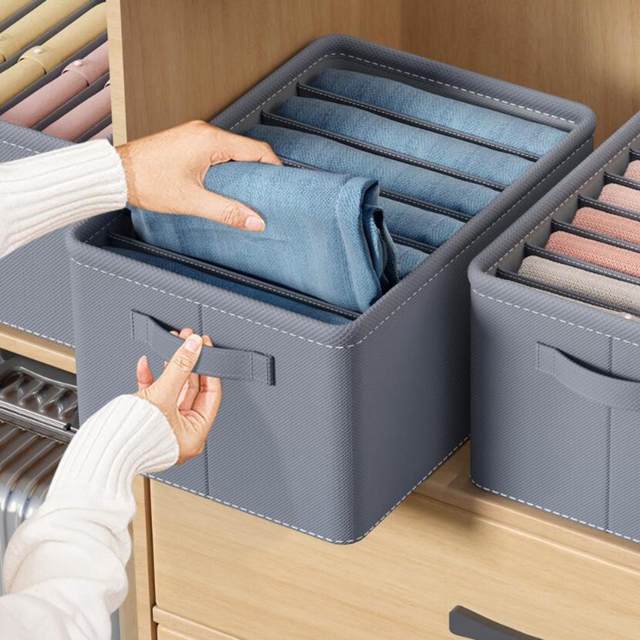 6 compartment clothes & jeans organizer image 2
