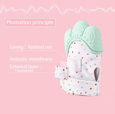 Baby Silicon Teething Mitten Glove